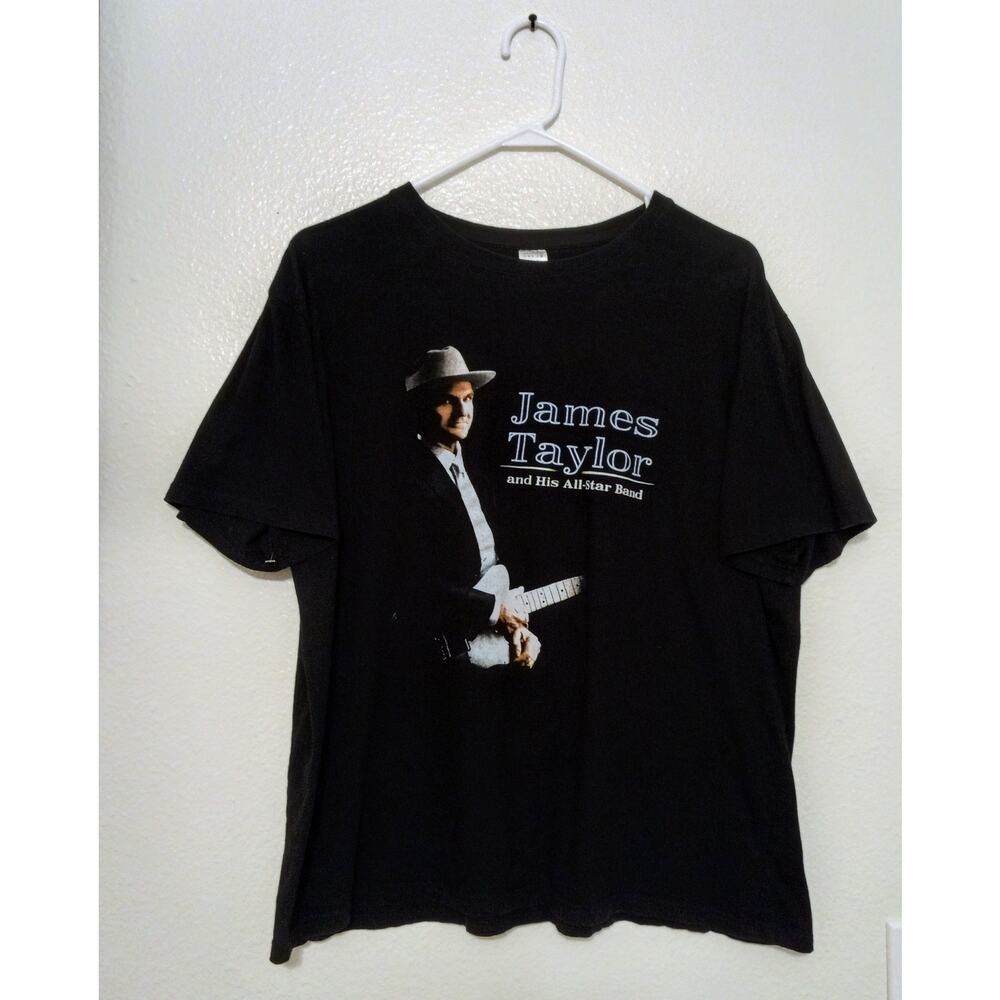 James Taylor & His All-Star Band Concert Tour Tee Shirt 70's Folk Music SZ L